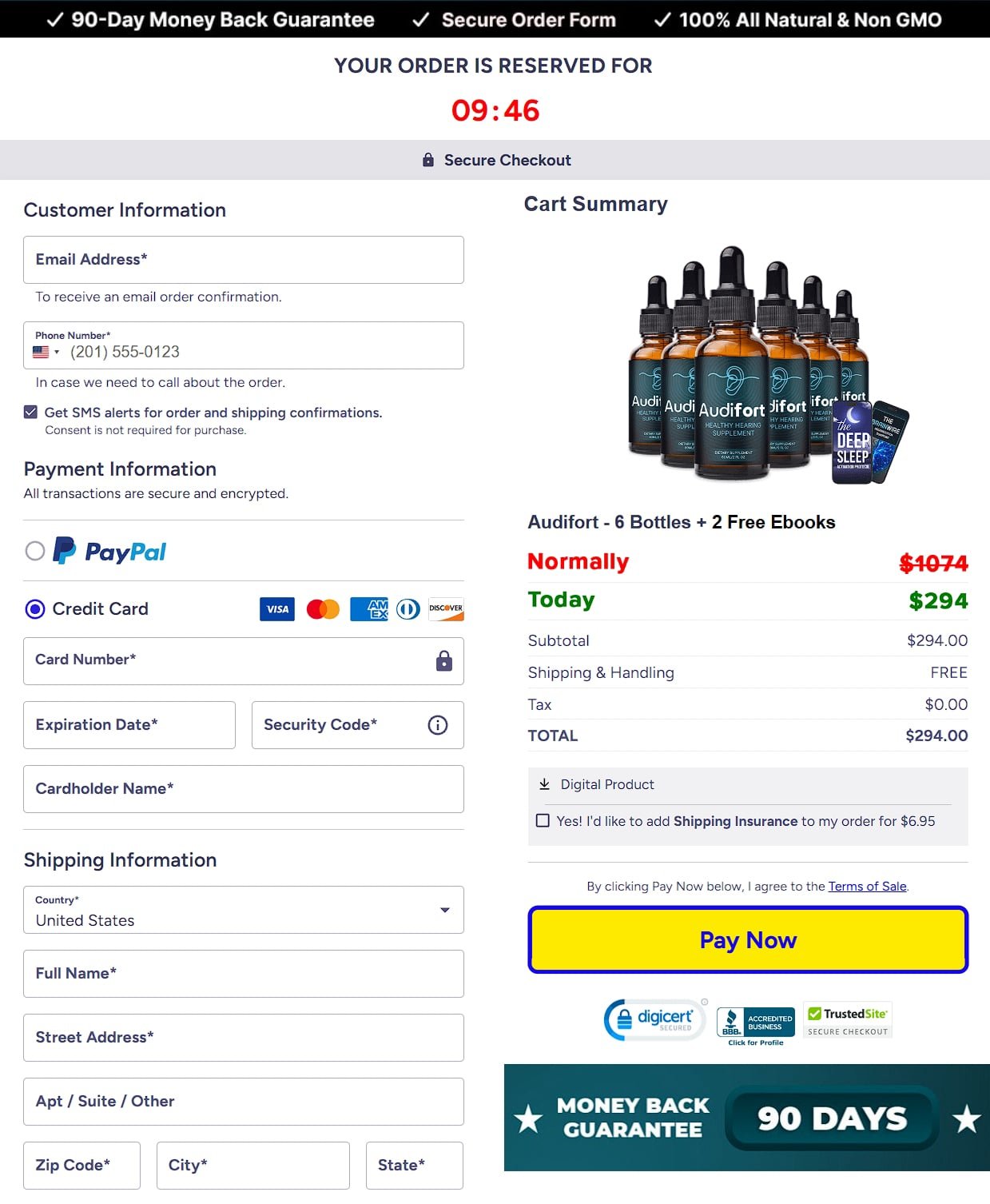 audifort official checkout page